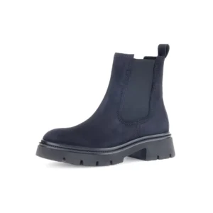 Gabor - boots croute de cuir - bleu marine