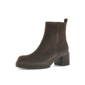 Gabor - boots croute de cuir - brun