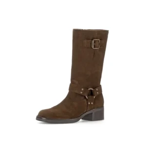 Gabor - bottes croute de cuir - brun