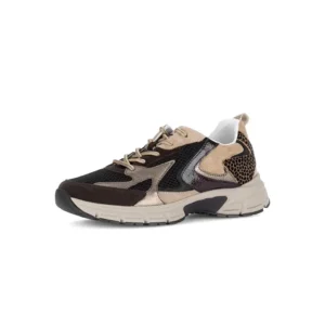 Gabor - sneakers cuir - brun multi