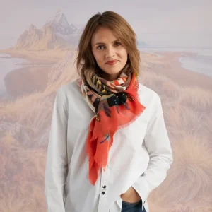 Storiatipic - foulard Andrea rouge print
