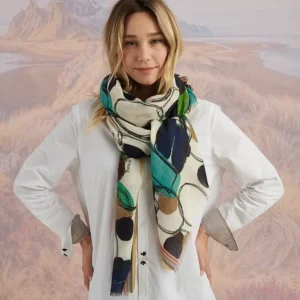 Storiatipic - foulard Jany bleu print
